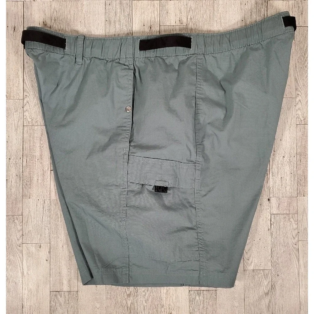 North Face Cargo Shorts Men's 2X Ripstop Belted Goblin Blue Organic Fiber NEW